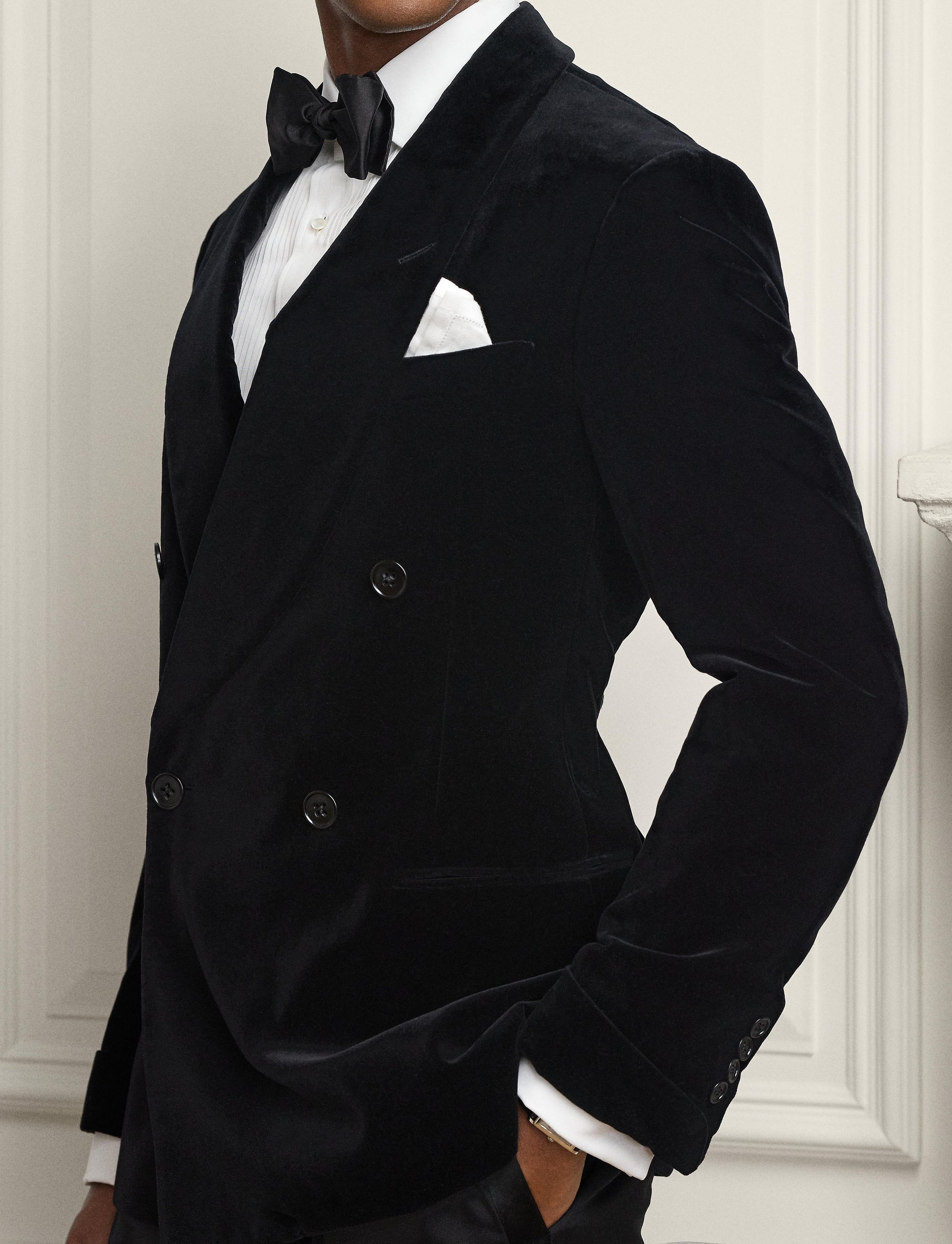 Veste Kent en velours - Black