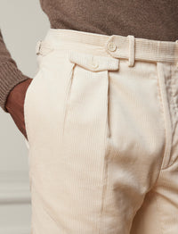 Pantalon Gregory en velours côtelé - Classic Cream