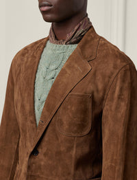 Blazer en daim - Chestnut Brown