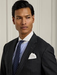 Kent wool suit - Dark Grey & Cream