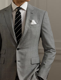 Kent Prince of Wales wool suit - Black & White