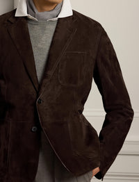 Blazer en daim - Brown