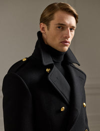 Manteau en laine - Black