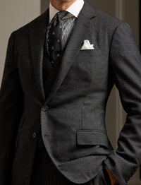 Kent tartan cashmere suit - Dark Grey & Multicolour