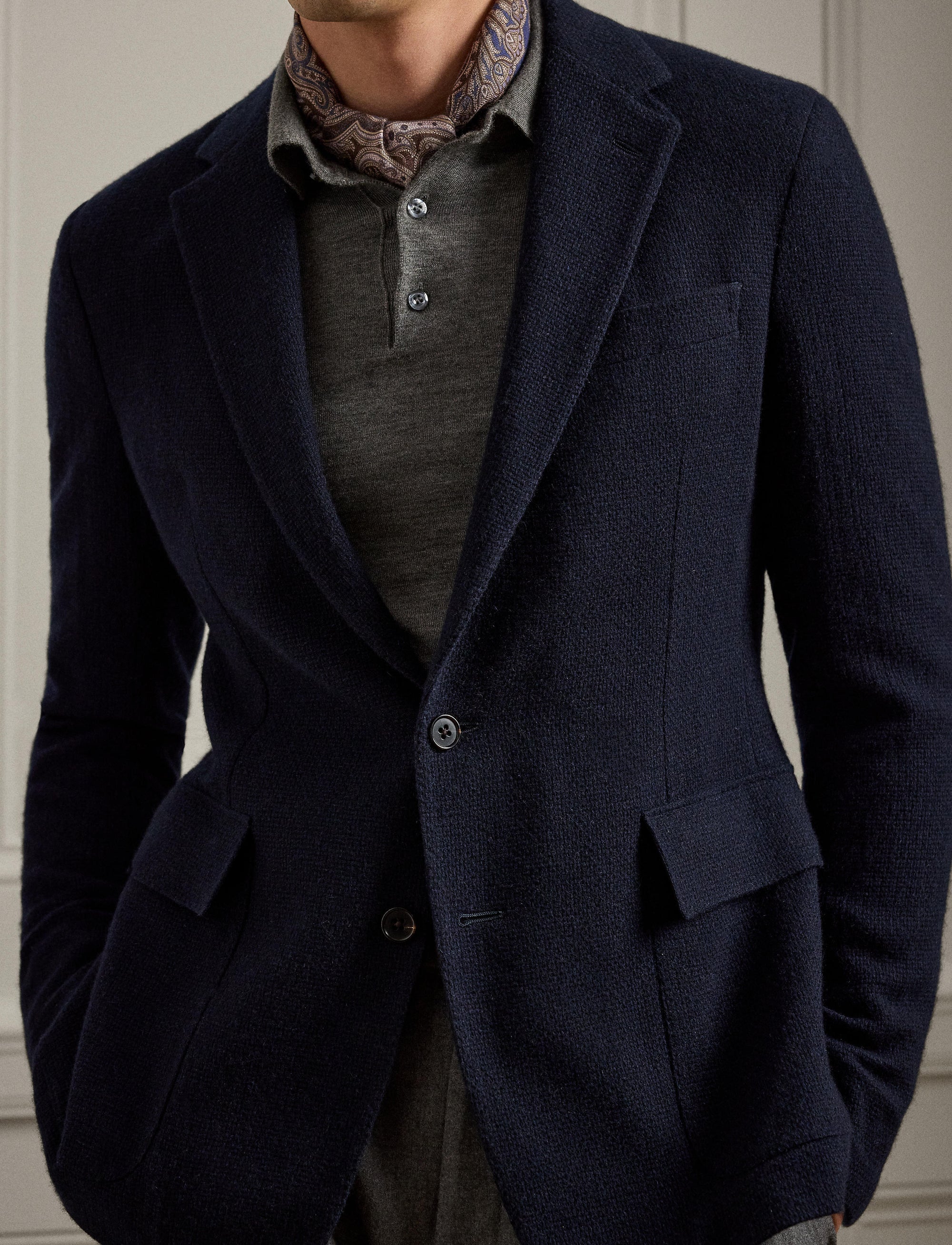 Veste Hadley en cachemire - Navy
