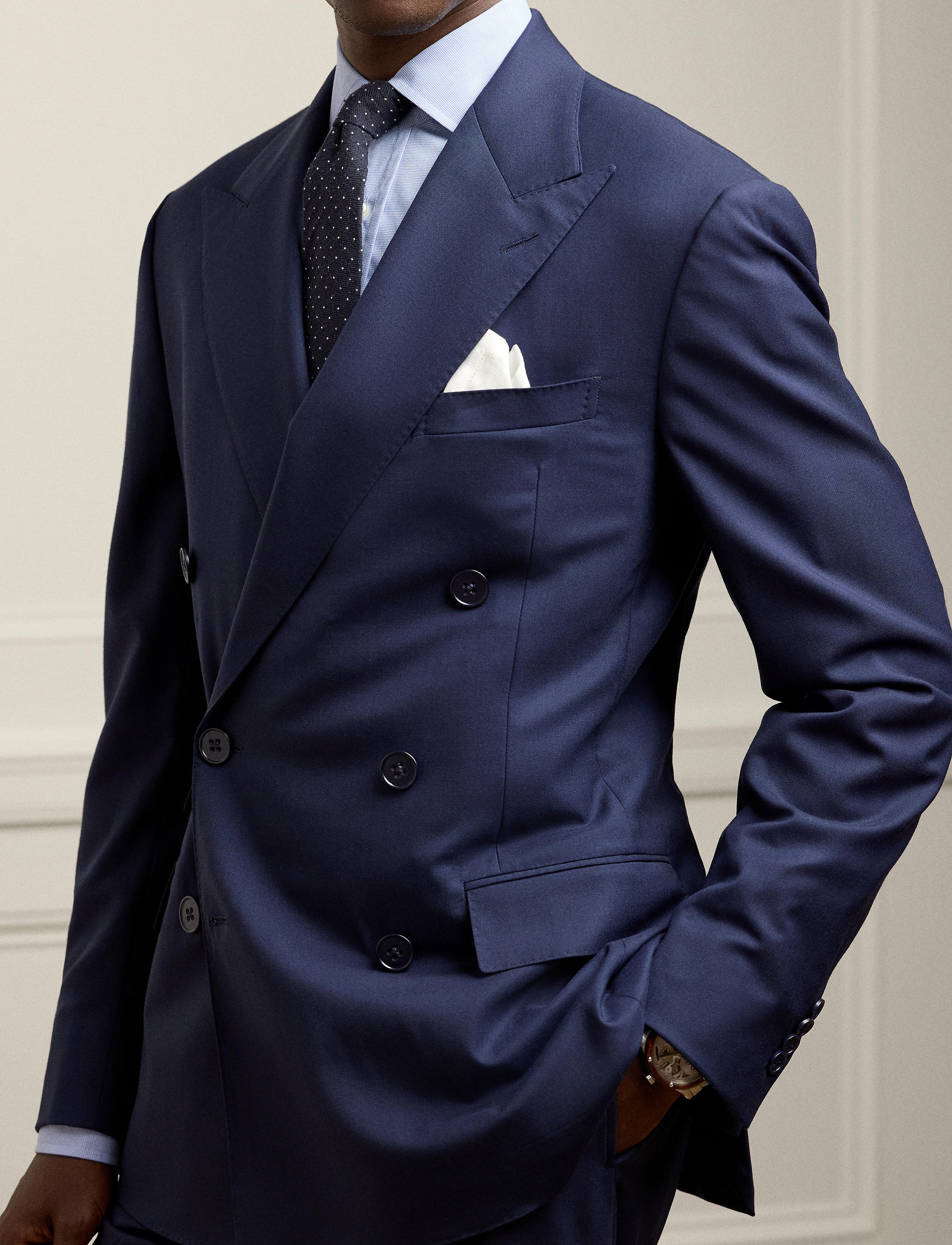 Costume Kent en sergé de laine - Classic Navy
