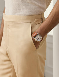 Gregory silk trousers - Tan