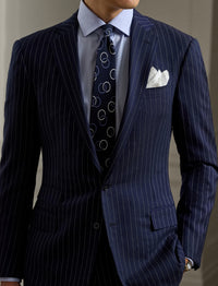 Costume Gregory en laine - Navy & Cream