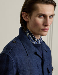 Linen jacket - Navy