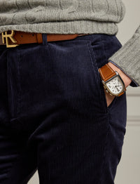 Pantalon Slim Fit en velours côtelé - Classic Chairman Navy