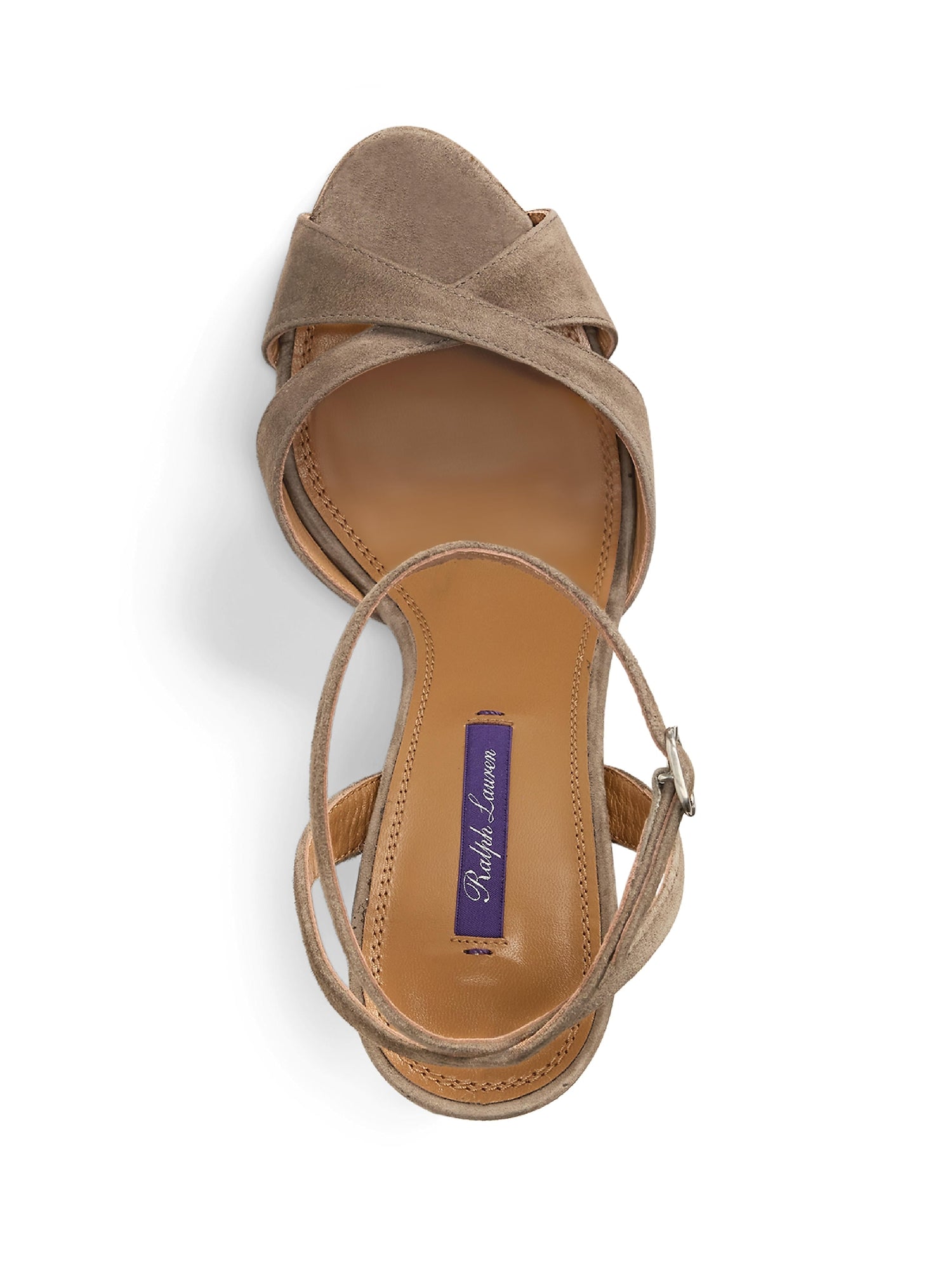 Kandice 100 sandals in leather - Taupe