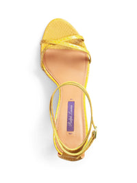 Sandales Ardelisa 100 en cuir - Canary Yellow
