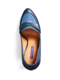 Escarpins Ceferina 100 en cuir - Marine Navy & Medium Blue