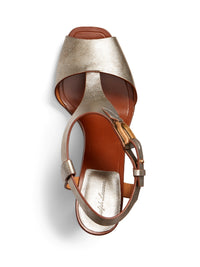 Sandales Emilie Welington 100 en cuir - Silver