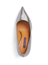 Armissa 100 pumps in metallic leather - Steel