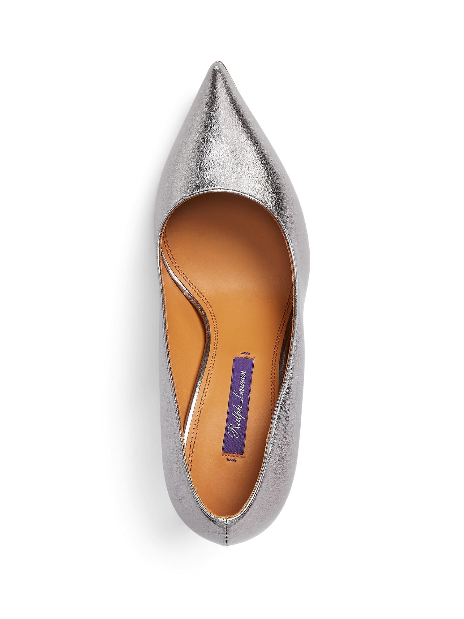 Armissa 100 pumps in metallic leather - Steel
