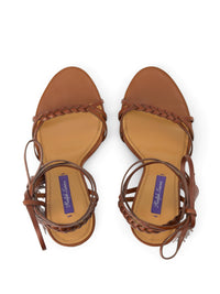 Sandales Alexandrea 100 en cuir - Gold