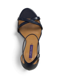 Sandales Perrin 95 en cuir - Lux Navy