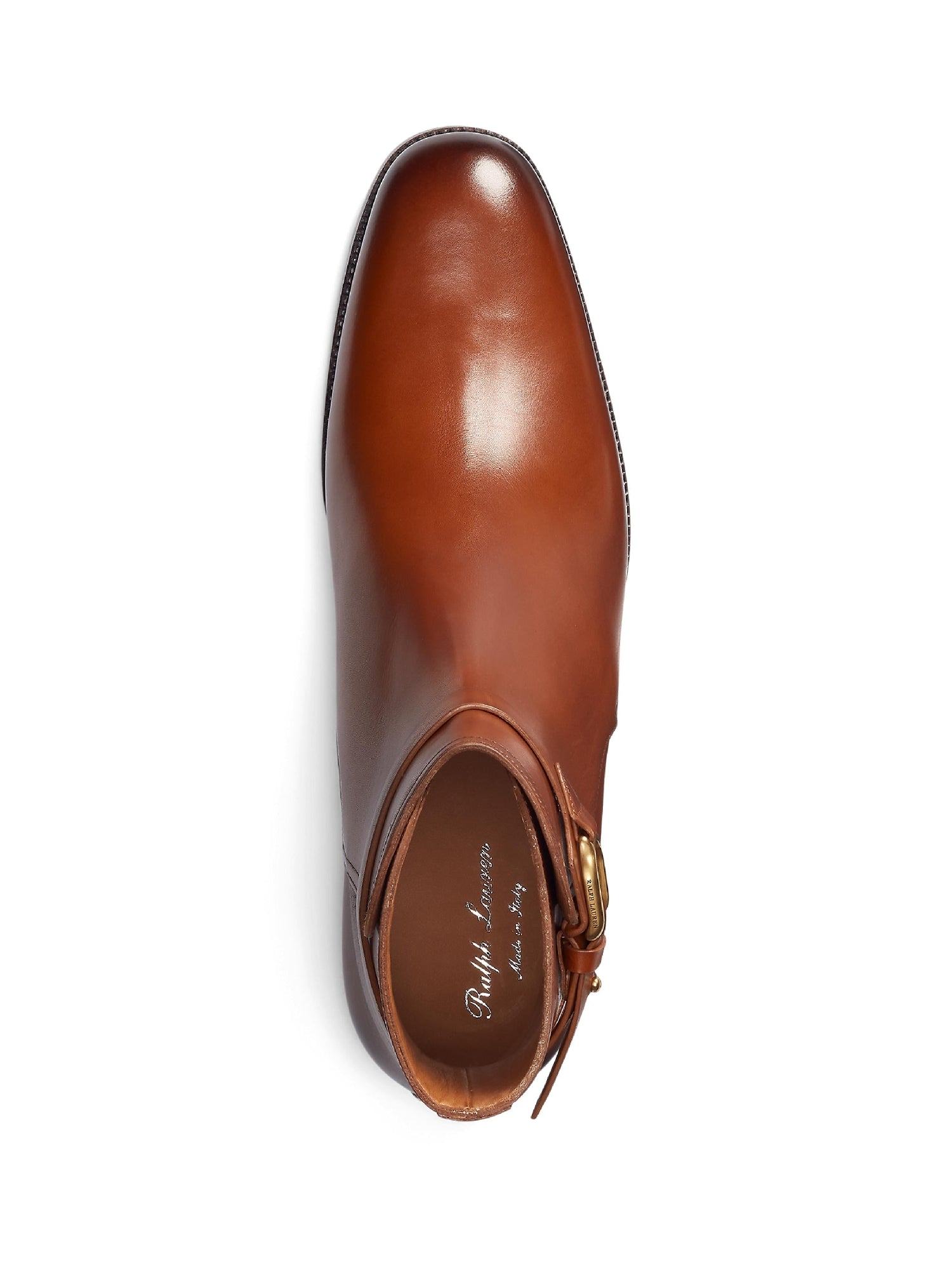 Welington tan leather boots - Camel