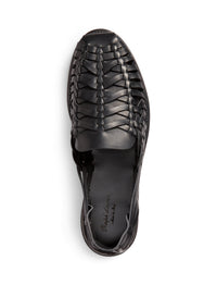 Sandales en cuir tressé à la main - Blk