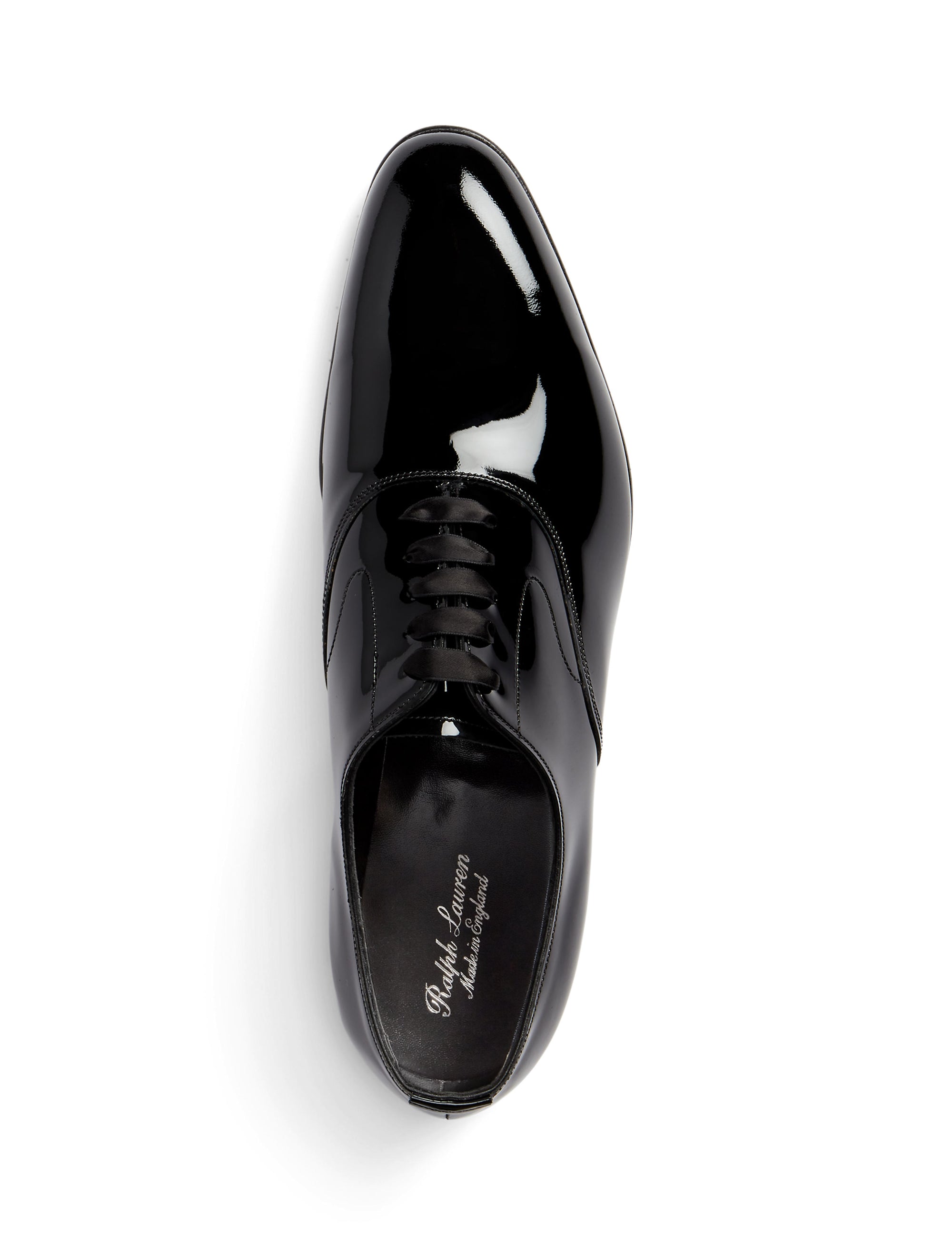 Chaussures Paget en vachette vernie - Black