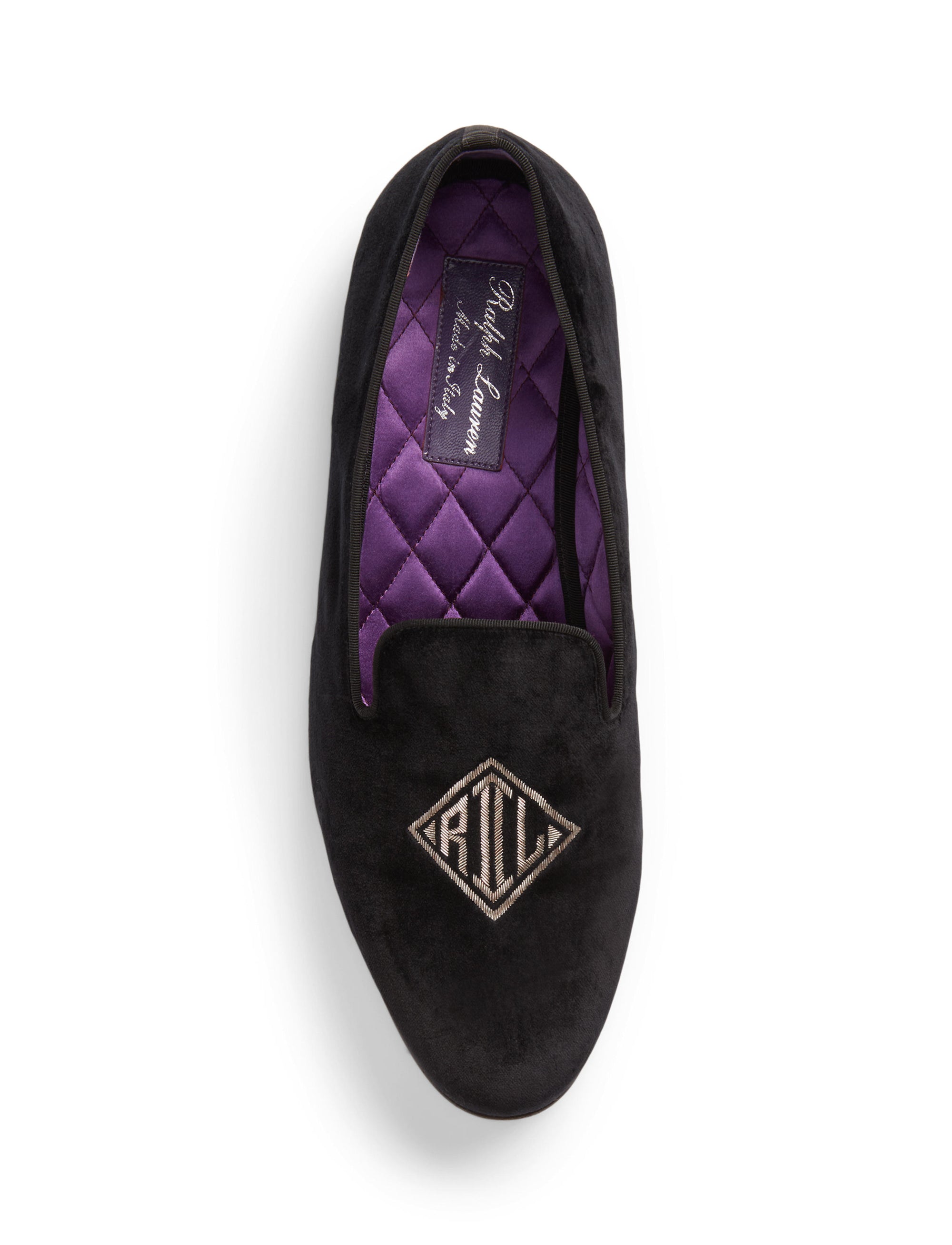Chaussons Alonzo bullion en velours - Polo Black