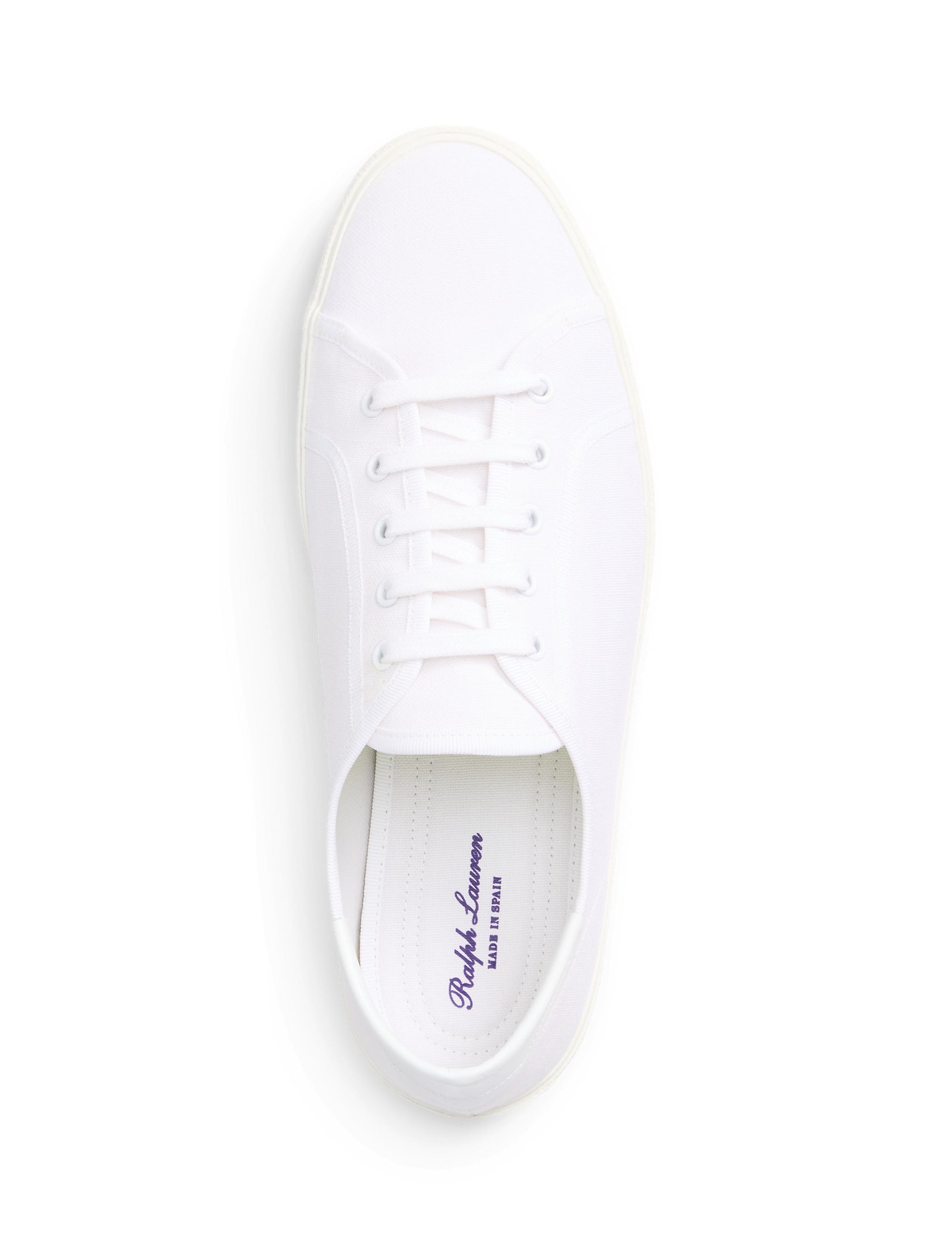 Baskets Bayston en toile de coton - Bianco