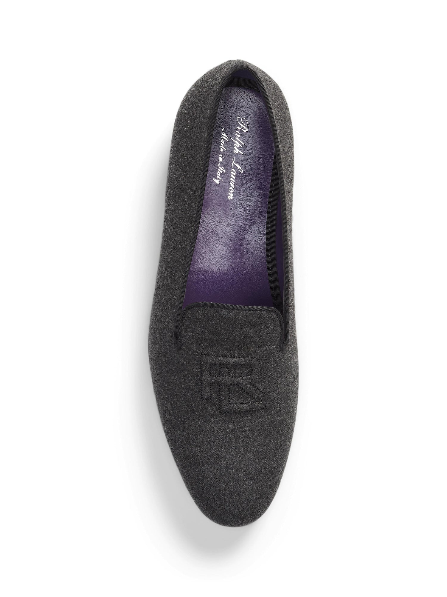 Chaussons Alonzo en flanelle de laine - Dark Grey