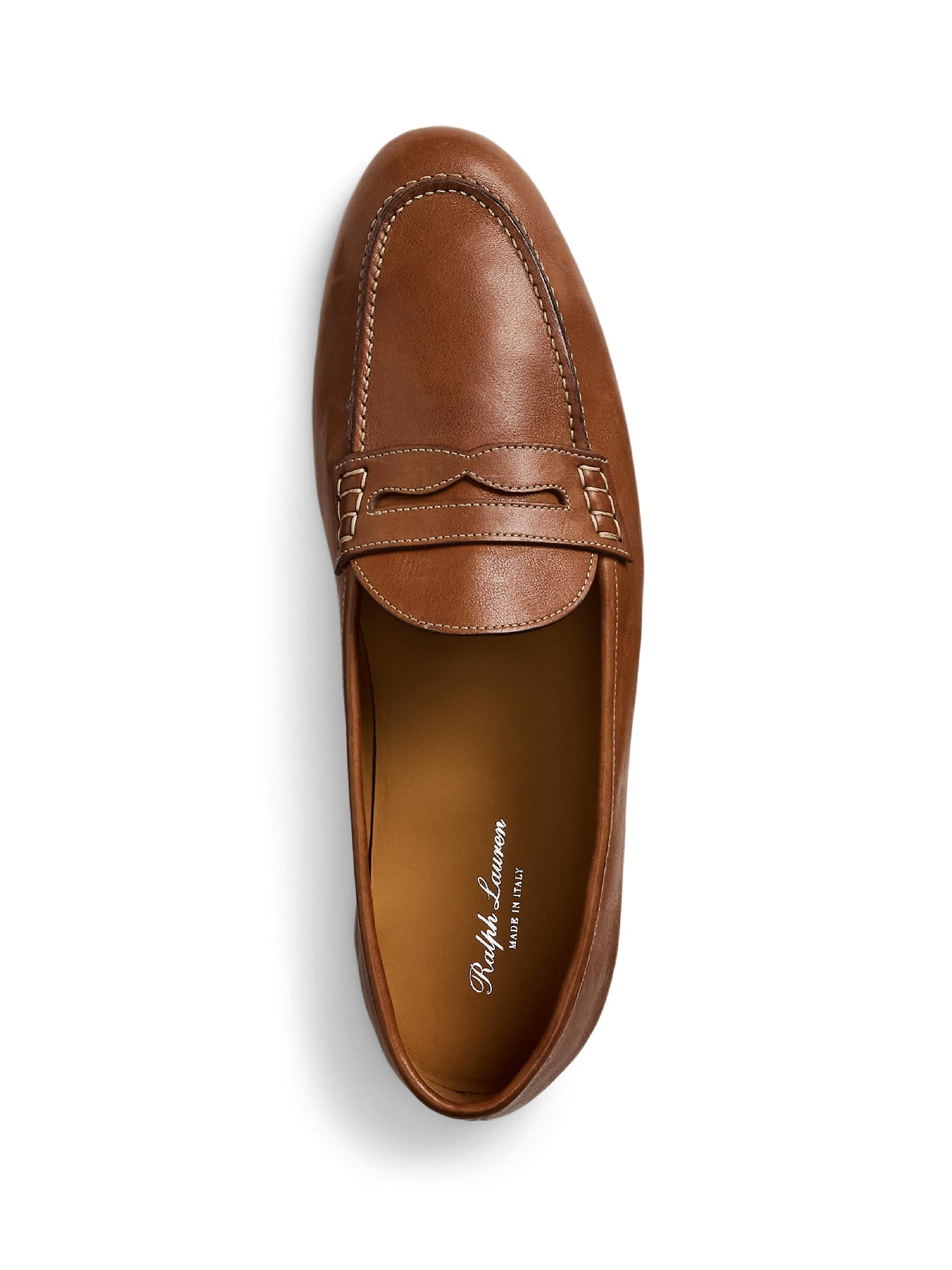 Leather Collins loafers - Tan
