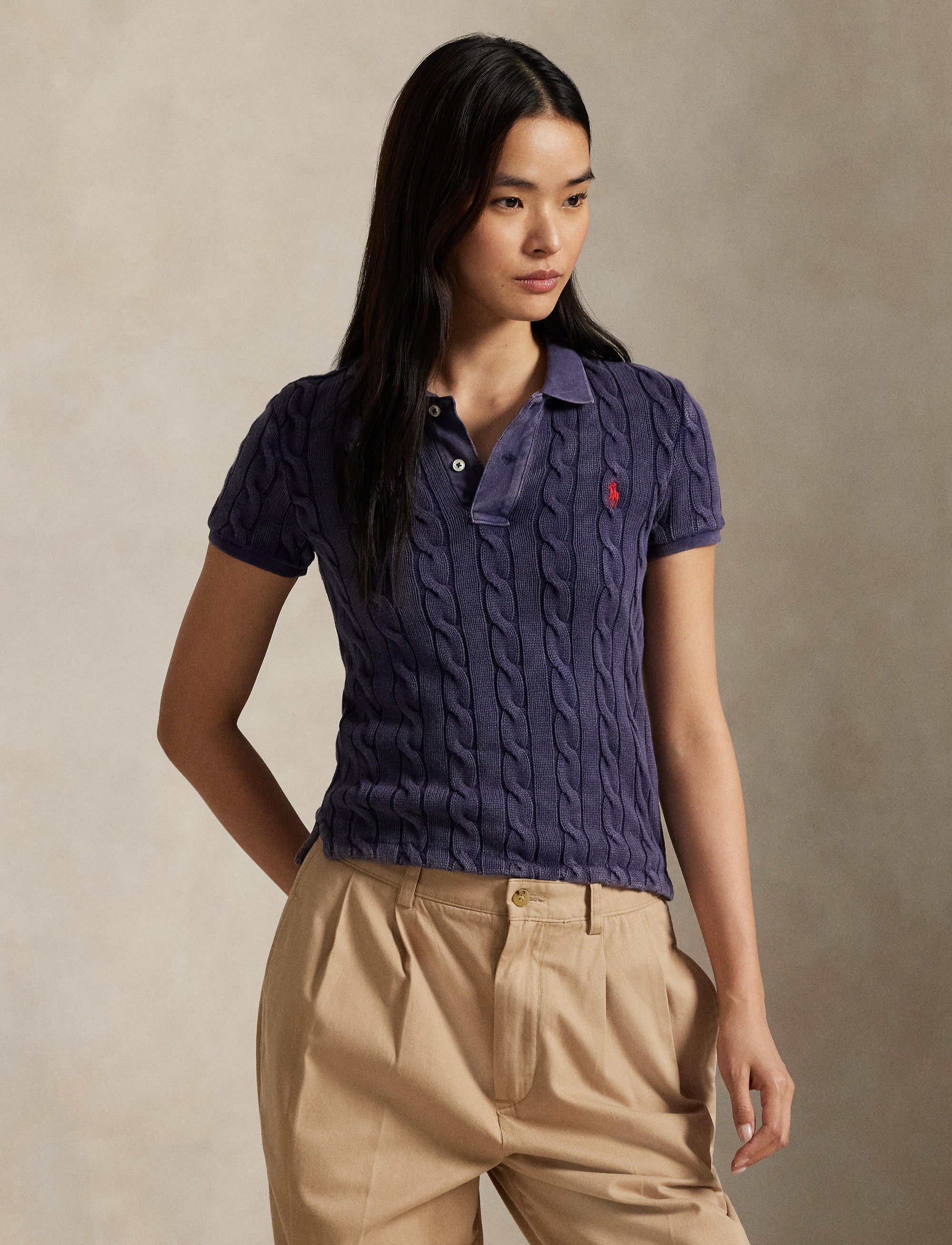 Twisted polo shirt - Newport Navy