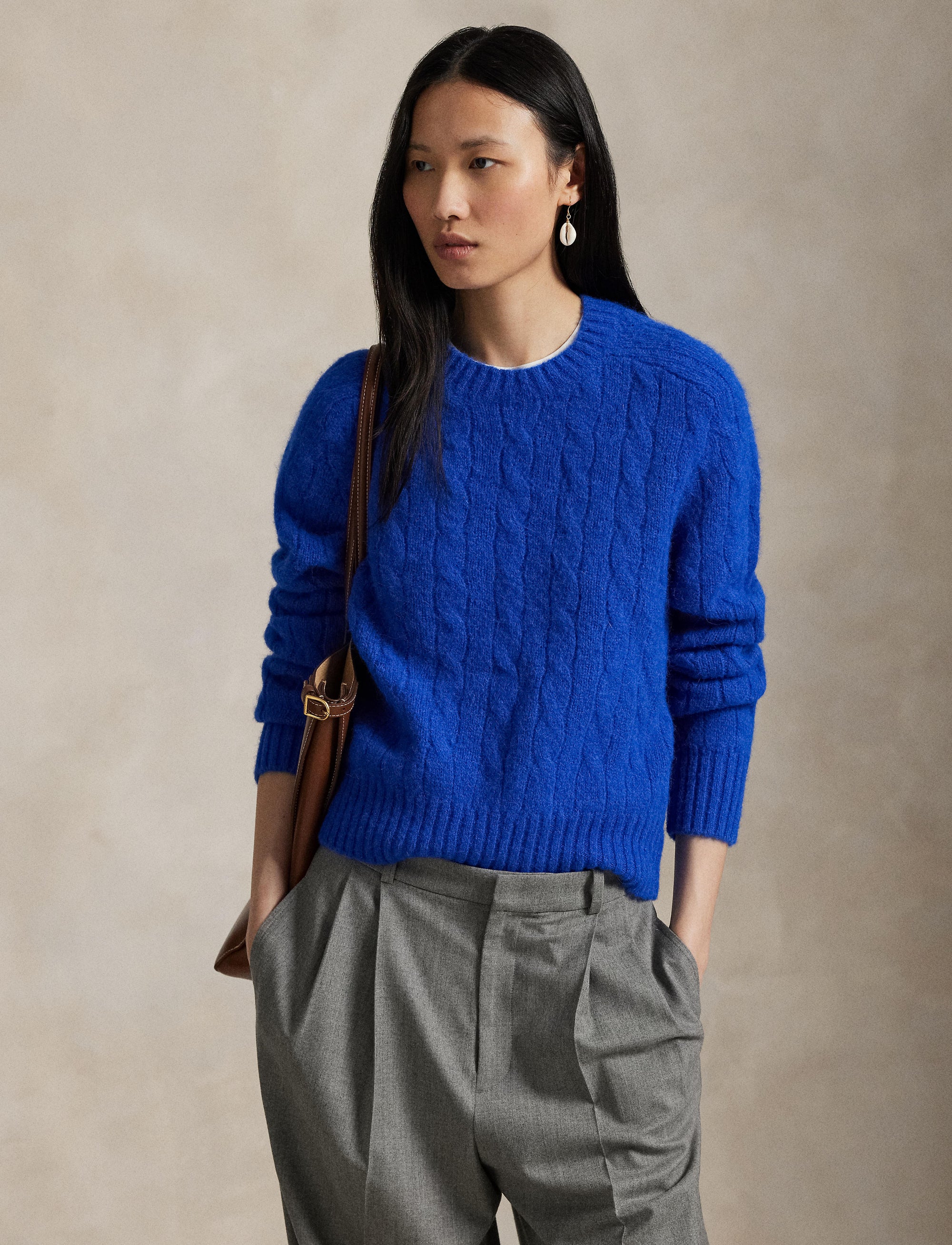 Wool turtleneck jumper - Pacific Royal