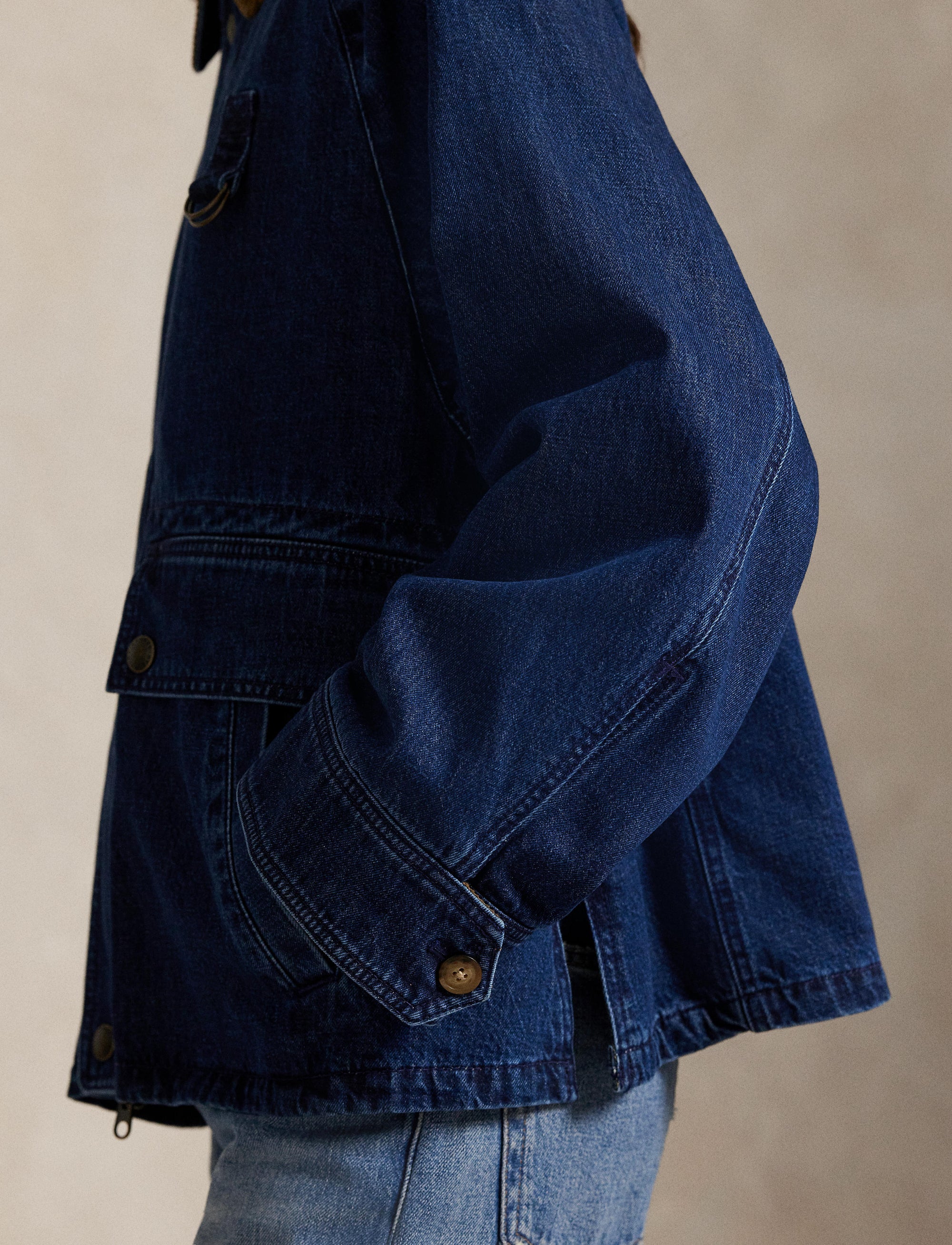 Veste matelassée en denim - Poplar Wash