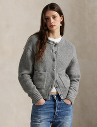 Cardigan à boutons en cachemire - Gris