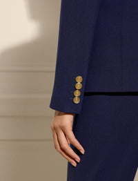 Veste Parker en crêpe de laine - Navy