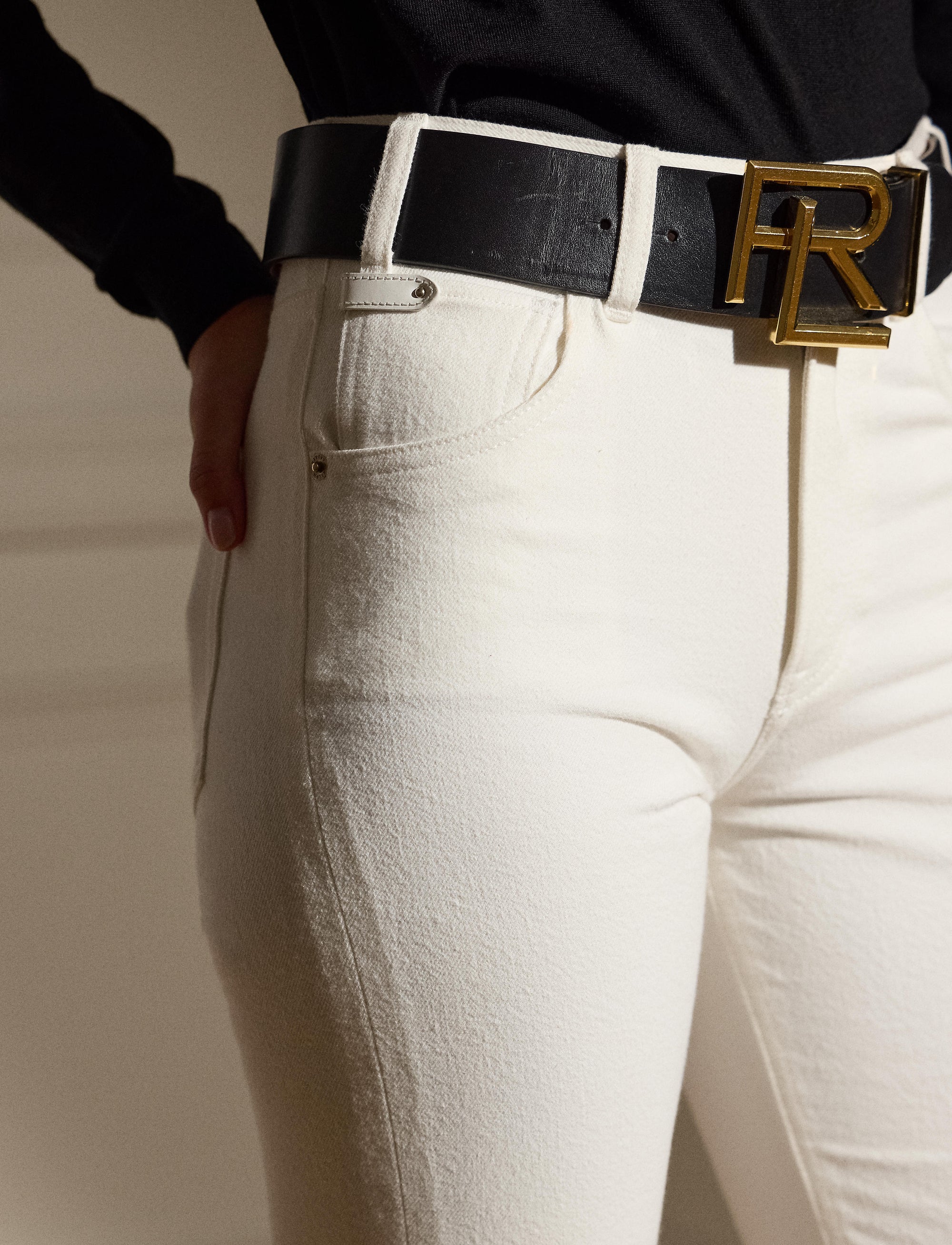 Jean bootcut - Blanc nacré