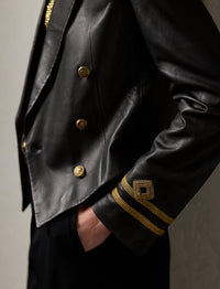 Veste Helaine en cuir - Black