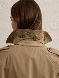 Trench-coat Niles en sergé de coton - Icon Tan