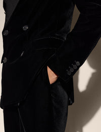 Veste Kent en velours - Black