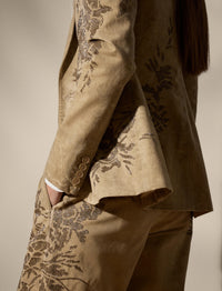 Veste Parker décorée en chino de coton - Lux Tan