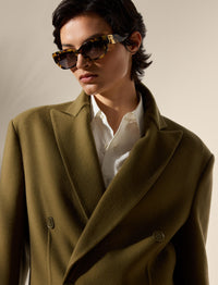 Manteau Adalaide en laine - Moss