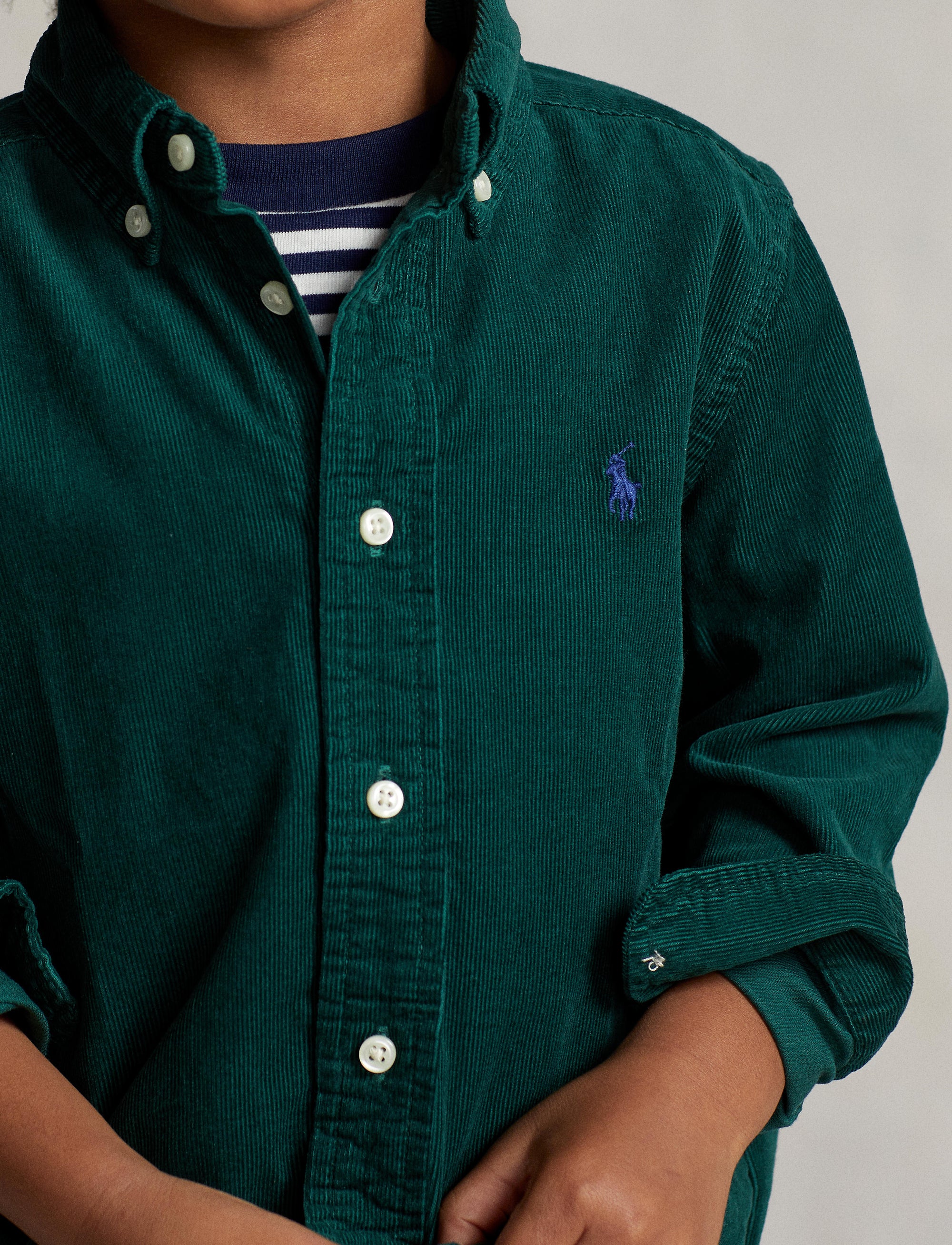 Chemise en velours côtelé - Hunter Green