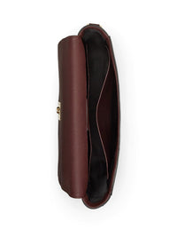 RL messenger bag in chagrin leather - Luggage Brown