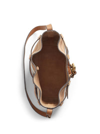 Sac seau Bellport à motif géométrique en cuir - Brown & Multicolore
