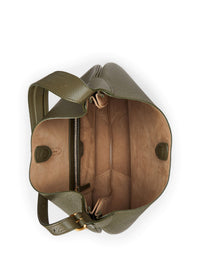 Sac Grand Shoulder Polo ID en cuir - Hunting Olive