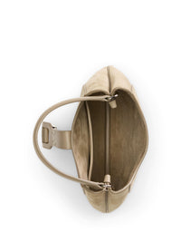 Mini-sac porté épaule Welington en daim - Mineral