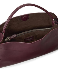Sac porté épaule Ralph en cuir - Burgundy
