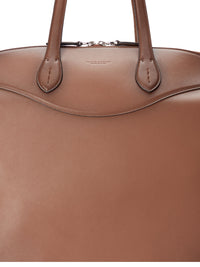 Sac cabas à anses longues en cuir - Chestnut