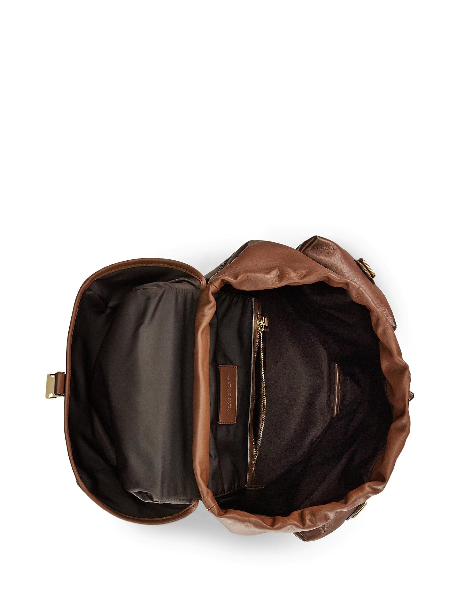 Welington leather backpack - Chestnut