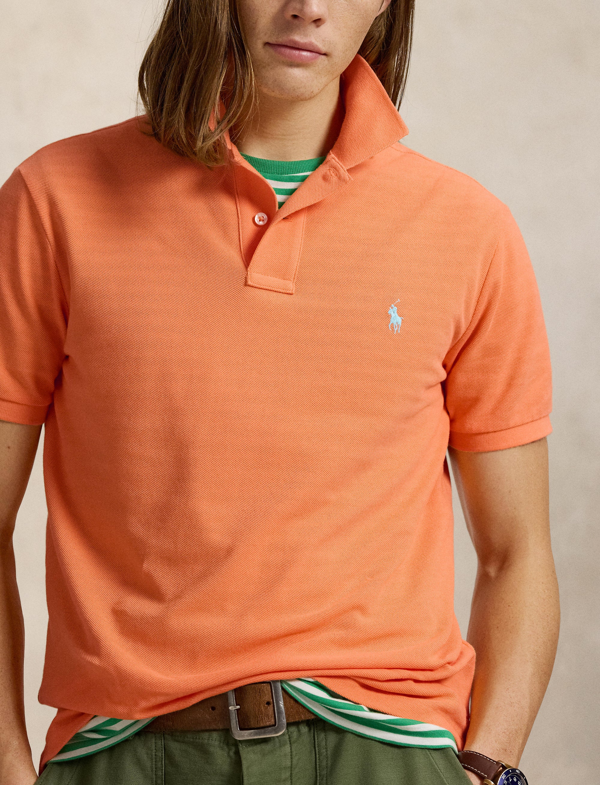 Polo iconique en coton piqué - Classic Peach