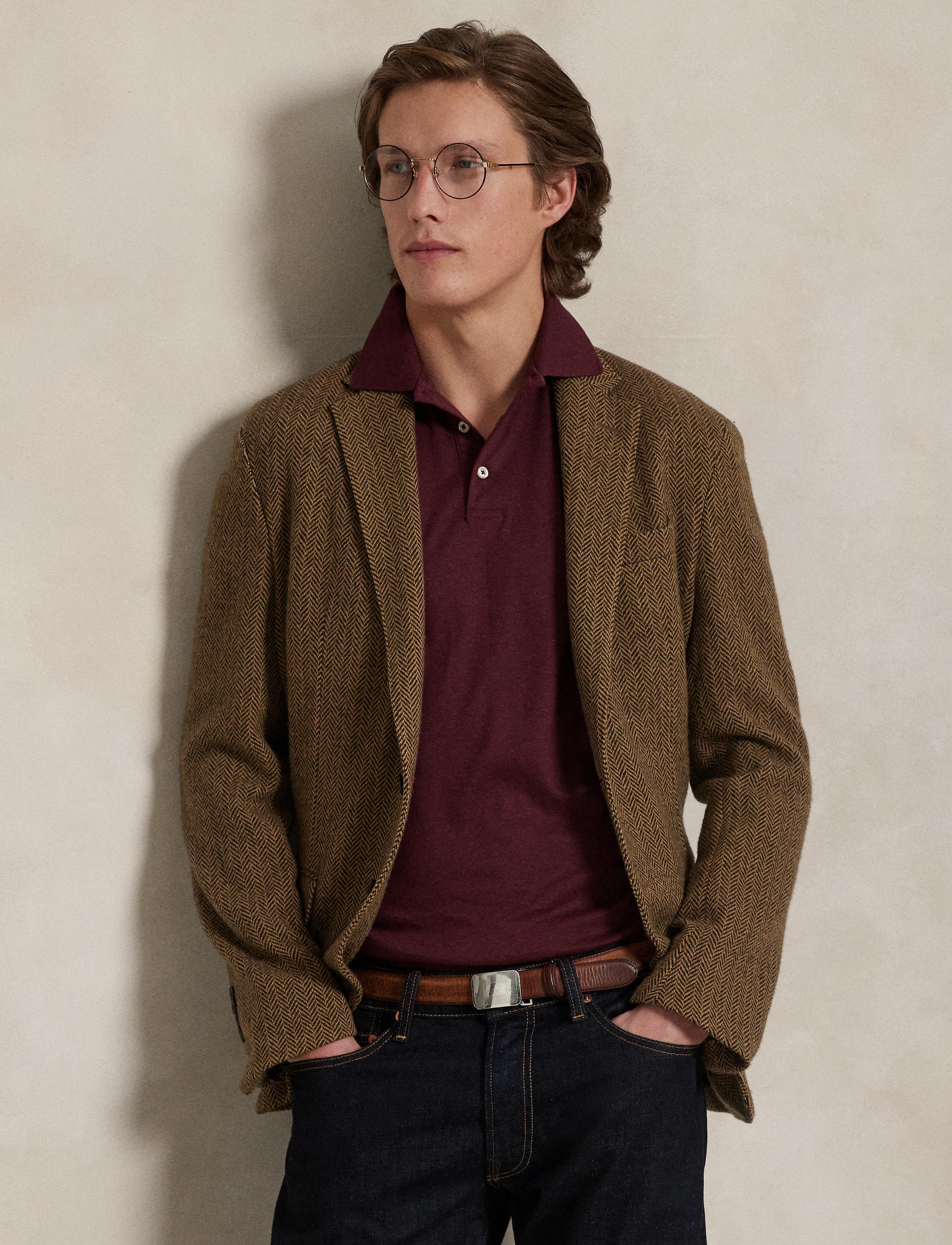 Polo coupe ajustée - Spring Wine Heather